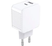 Bigben - Caricatore USB A + USB C 65 W PD GaN Bianco