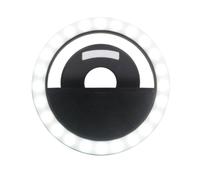 BigBen Connected, Anello di luce LED universale per smartphone a clip, Nero