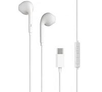 BigBen Connected, Auricolari USB C Tasto Bianco con Telecomando e Microfono