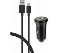 BigBen Connected, Caricabatterie auto USB A 3A FastCharge + cavo USB A/USB C