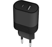 BigBen Connected, Caricatore da parete USB AC doppio da 32 W (12 20 W), Nero