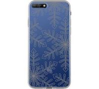 BigBen Connected, Cover per Huawei Y6 2018 Fiocchi di neve rigida, Trasparente
