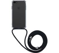 BIGBEN CONNECTED COVERBANDIP8 - Custodia trasparente + tracolla nera IP6/6S/7/