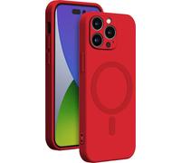 BIGBEN CONNECTED COVMAGIP14PR - Custodia in silicone MagSafe IP14 Pro rossa