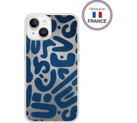 Custodia - Bigben - iPhone 13/14 - Resina - Motivi blu - Fabbricata in Francia