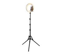 BigBen Connected, Kit Influence XL Anello luminoso 26cm con treppiede 1,6m, Nero