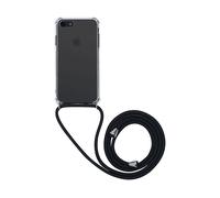 BIGBEN CONNECTED COVERBANDIP8 - Custodia trasparente + tracolla nera IP6/6S/7/