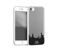 BIGBEN CONNECTED Protettiva COVNEWYORKIP7 Custodia per Apple iPhone 7/8, Nero, Trasparente