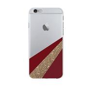 BIGBEN CONNECTED Protettiva COVONTHELINERIP7 Custodia per Apple iPhone SE 2020/8/7/6S/6, Oro, Rosso, Trasparente