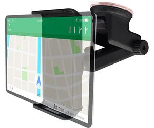 BigBen Connected, Supporto auto per tablet regolabile fissaggio parabrezza, Nero