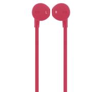 BigBen, Cuffie con cavo piatto e jack da 3,5 mm con microfono e 3 pulsanti, Rosa