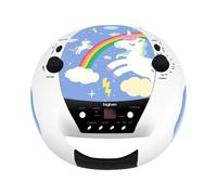 BigBen, Lettore CD portatile con microfono Unicorno, Multicolore