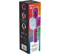 Bigben Microfono Karaoke con Effetti Luminosi Rosa PARTYBTMIC2PK