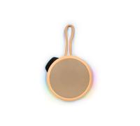 BIGBEN Party - Cassa Bluetooth rotonda con tracolla e effetti luminosi - 15W - Arancione Pastello