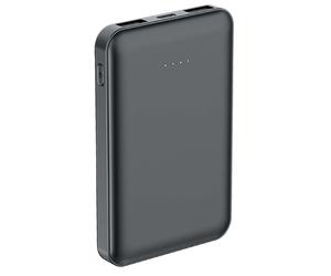 BigBen, PowerBank 5000mAh 2 USB-A / USB-C Compatibile Ricarica rapida 10W, Nero