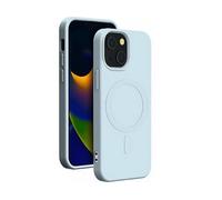 BIGBEN Protettiva COVSILIMAGIP15PLBL Cover per Apple iPhone 15 Plus, Blu