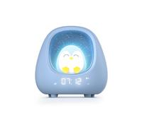 Bigben Sveglia con Luce per Bambini Pinguino, Luminosa e Musicale, Suoni Rassicuranti e Suoni Bianchi, Luce Regolabile al Tocco, Timer e Batteria Ricaricabile USB-C, per Ragazze e Ragazzi