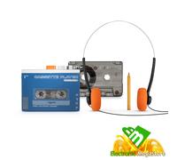 BIGBEN Lettore Cassette Bluetooth 5.4, Altoparlante BT, Lettore Registratore, Auto-Reverse, Ricaricabile USB-C, Set Completo 4-in-1 con Cuffie 3.5mm, K7 e Matita - Ideale per Mixtape - EPOK REWIND+
