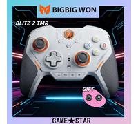 BIGBIG WON Blitz 2 TMR Wireless Bluetooth Gamepad, controller di gioco, 2000Hz, 1000mAh, Star Flash per NS PC Steam Game personalizzato
