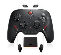 BIGBIG WON Controller Switch con stazione di ricarica, controller wireless Bluetooth con pulsanti completamente meccanici per Switch/PC/iOS/Android, joystick ALPS, giroscopio, funzione di risveglio NFC, turbo, vibrazione, macro