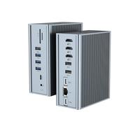 BIGBIG WON Docking station USB C, 16 in 1 Triple Display Universale, Docking Station per laptop, Chrome Book (3 HDMI, 100 W, Gigabit Ethernet, audio, 10 GBPS USB-A/C 3.1, SD/TF)