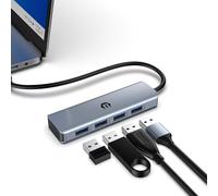 BIGBIG WON Hub USB 3.2 HDMI con 4 porte USB A, USB 3.2 Gen 2 Speed 10Gbps, cavo da 50 cm, adattatore multiporta USB per Mac Mini, laptop