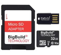 BigBuild Technology 32GB ultra veloce 100MB/s U3 Micro SDHC scheda di memoria per Akaso v50, v50X, v50 Pro, v50 Elite Fotocamera d'azione