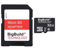 BigBuild Technology - Scheda di memoria MicroSD UltraFast da 32 GB, classe 80 MB/s, per telecamera NextBase iN-CAR CAM 402G, adattatore SD incluso