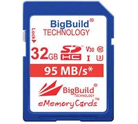 BigBuild Technology - Scheda di memoria UHS-I U3, 95 MB/s, per Canon EOS 1200D, 1300D, 2000D, 200D, 4000D, 5DS, 5DS R, 77D, 800D, 80D, 9000D, 5D Mark IV, 6D Mark II, M100, M3, M5, M50, M6, R