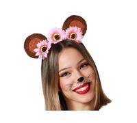 BigBuy Carnival Cerchietto Orecchie Fiori