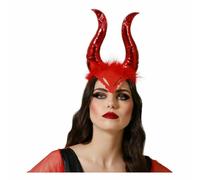 BigBuy Carnival Cerchietto Rosso Demone