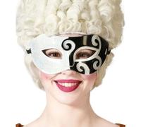 BigBuy Carnival Maschera Bianco/Nero