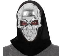 BigBuy Carnival Maschera Scheletro Argento
