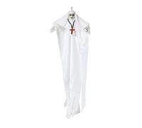 BigBuy Carnival S1125800 Decorazione per Halloween Monja Siniestra, Bianco, 137 x 91 x 10 cm