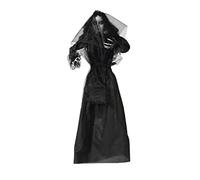 BigBuy Carnival S1125818 Decorazione Pendente Halloween Sposa Cadavver, Nero, 140 x 16 x 160 cm