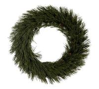 BigBuy Christmas Corona di Natale Verde PVC 42 x 42 cm