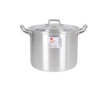 BigBuy Cooking Pentola con coperchio in alluminio 27 x 22 x 20 cm (8 pezzi)