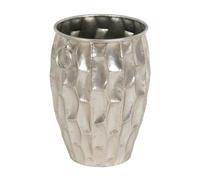 BigBuy Garden Fioriera argento ferro 30 x 30 x 44,5 cm
