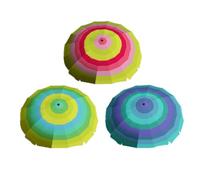 BigBuy Garden Ombrellone a righe Ø 220 cm, multicolore, Estándar, Bohémien