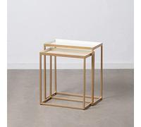 BigBuy Home 8445146078889 Tavolo, Ferro, Crema, Standard