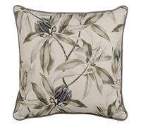 BigBuy Home Cuscino Foglie Lino 60 x 60 cm 100% cotone, multicolore, 60 x 60 cm