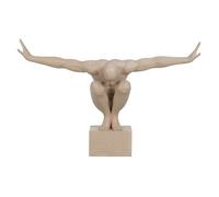 BigBuy Home Figura decorativa crema 100 x 31 x 64 cm