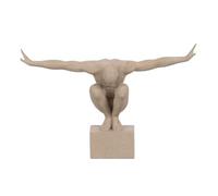 BigBuy Home Figura decorativa crema 50 x 16 x 34 cm