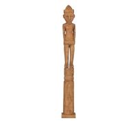 BigBuy Home Figura decorativa naturale africano 14 x 14 x 113 cm
