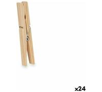 Mollette per Panni Legno 24 Pezzi Set (24 Unità)