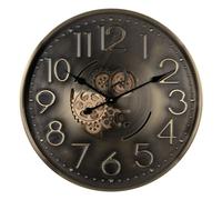 BigBuy Home Orologio da parete dorato ferro 60 x 8 x 60 cm