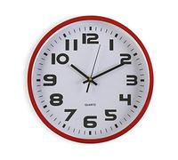 BigBuy Home Orologio da Parete Plastica (4,2 x 30,5 x 30,5 cm) Rosso
