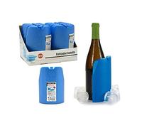 Bigbuy Home Refrigeratore per bottiglie 300 ml. Colore: blu. Dimensioni: 17 x 12 x 5 cm. Accumulatore a freddo, 4,5 x 17 x 12 cm, plastica, multicolore