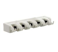 Bigbuy Home S3603029 Supporto per Scope da Parete Plastica, 9 x 6 x 40 cm