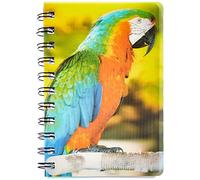 BigBuy Home S3606290 - Quaderno ad anelli con pappagallo 3D A6
